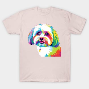 Maltese Pop Art - Dog Lover Gifts T-Shirt